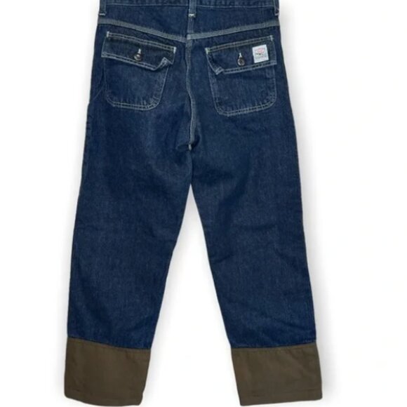 Vintage Pointer Brand Hunting Jeans Canvas Front Women's Sz 8 / M Inseam 28" - Picture 2 of 8